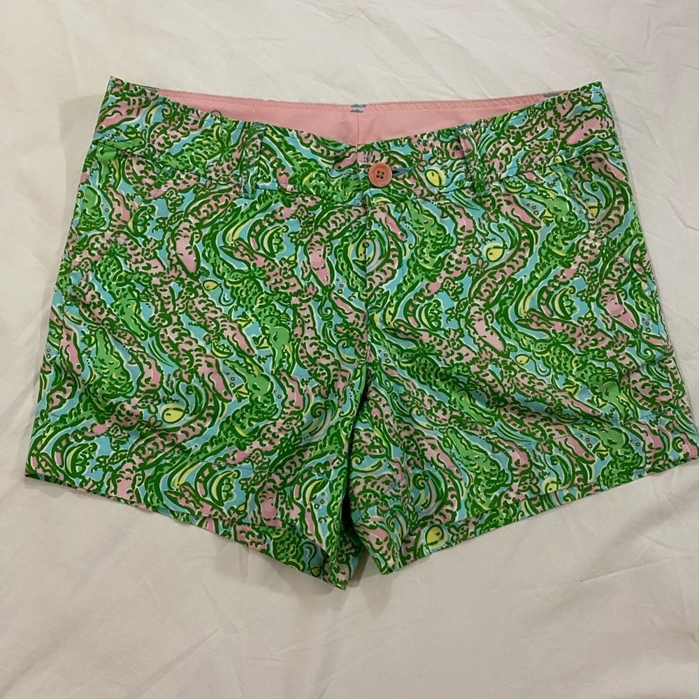 Lily Pulitzer Callahan summer green shorts size 6